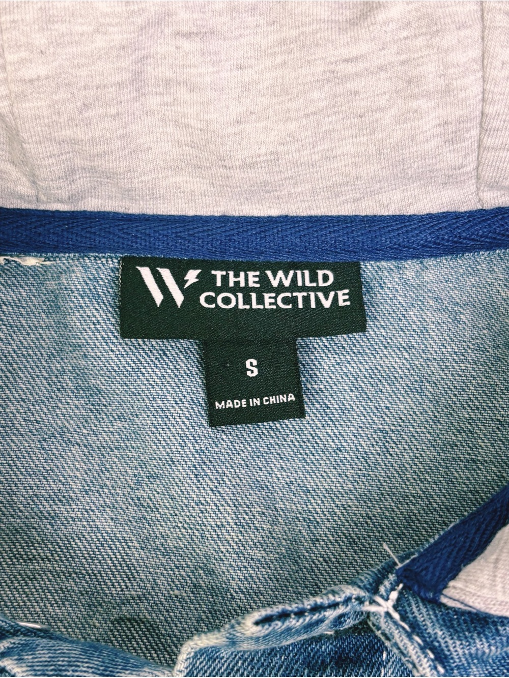 Dallas Cowboys The Wild Collective Denim Hooded Jacket Mens Small NFL - Picture 4 of 11